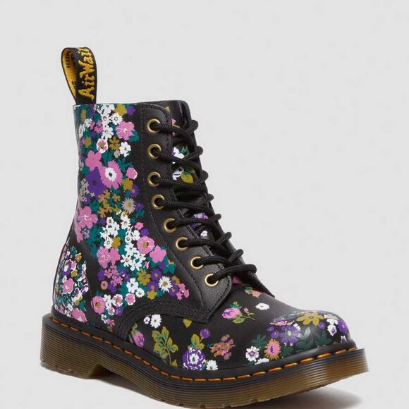🆕 DR. MARTENS 1460 Vintage Floral Lace-Up Ankle Boot Bootie 7 - Picture 5 of 16